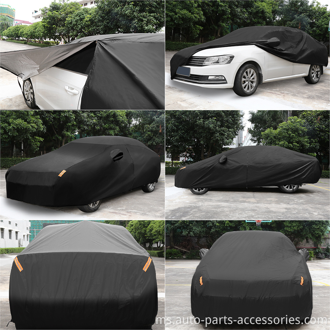 Kilang Cina Dropshipping Sun Resistant uv Bukti Salutan Sampul Kereta Spandex Automatik dengan Logo